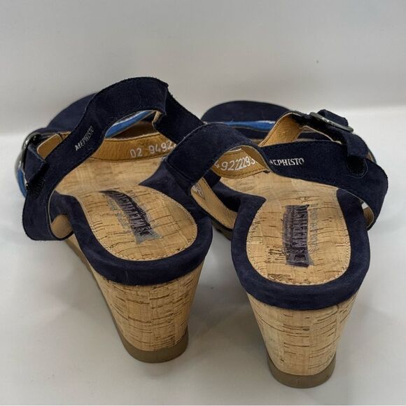NWOT Mephisto GINY Women's Sandal - Indigo Blue Size 42 US 12 - Picture 4 of 6